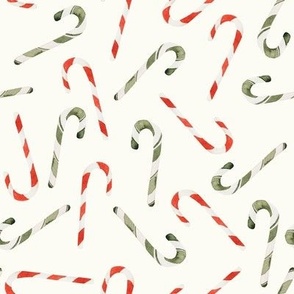 Noel Candy Canes // Ivory