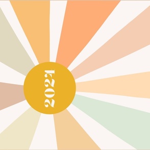 Bright New Year gold dawn 2024 (no calendar) tea towel by Pippa Shaw