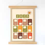 2024 Calendar Retro Atomic cream