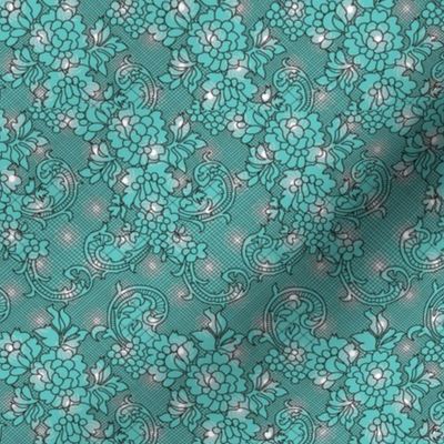 Lace on Aqua