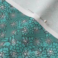 Lace on Aqua