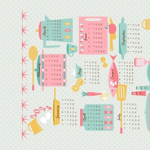 2022 Retro Kitchen Calendar