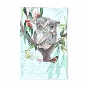 For the Love of Koalas-TeaTowel-2023 Calendar (updated from 2022 calendar)