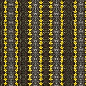 yellow flower stripes 