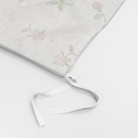 Floating Vintage Rosebuds #1 - blush cream, medium 