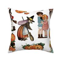 Vintage Halloween on white - large scale