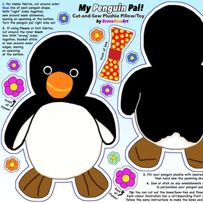 My Penguin Pal Plushie - Cut & Sew Project 