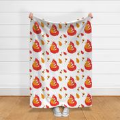 Squirrel Baby Mom Kids Pregnant Mothers Day Birth Orange Red