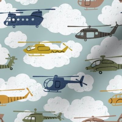 Helicopters in the Clouds