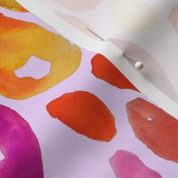Rainbow Watercolor Animal Print (Regular Size) // Pastel Purple