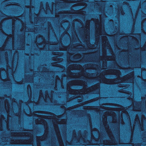 Wood type Blue