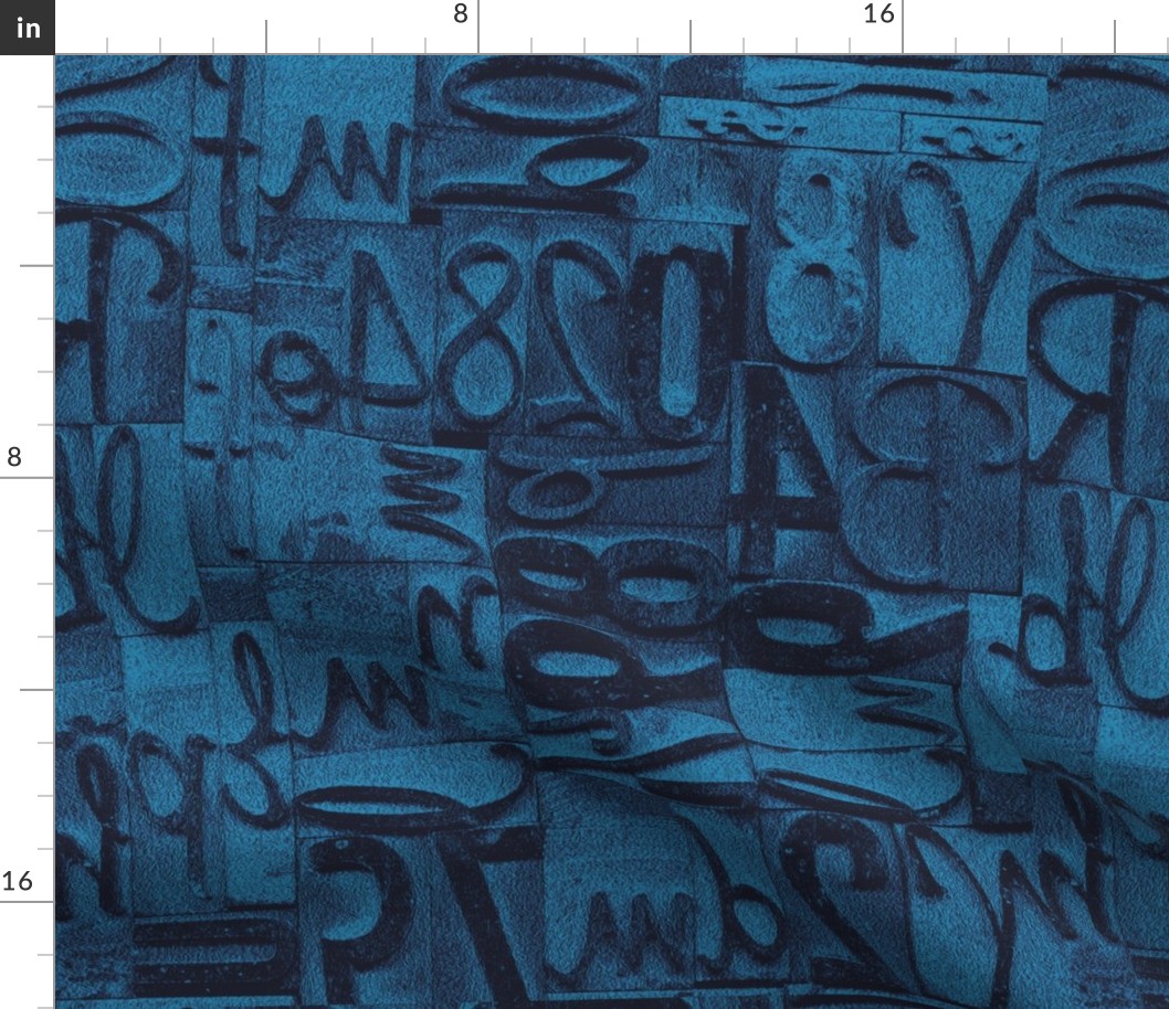 Wood type Blue