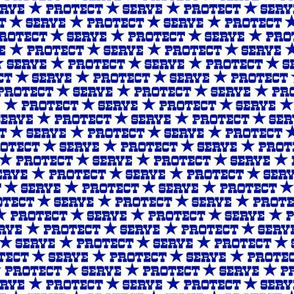 protect & serve typography