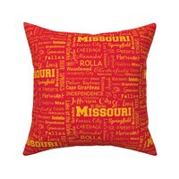 Missouri cities, red and yellow