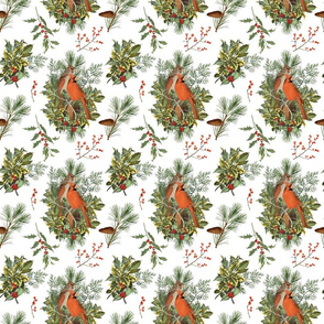 WINTERBERRY BIRDS (WHITE)