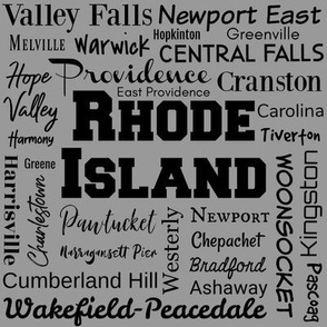Rhode Island cities, gray