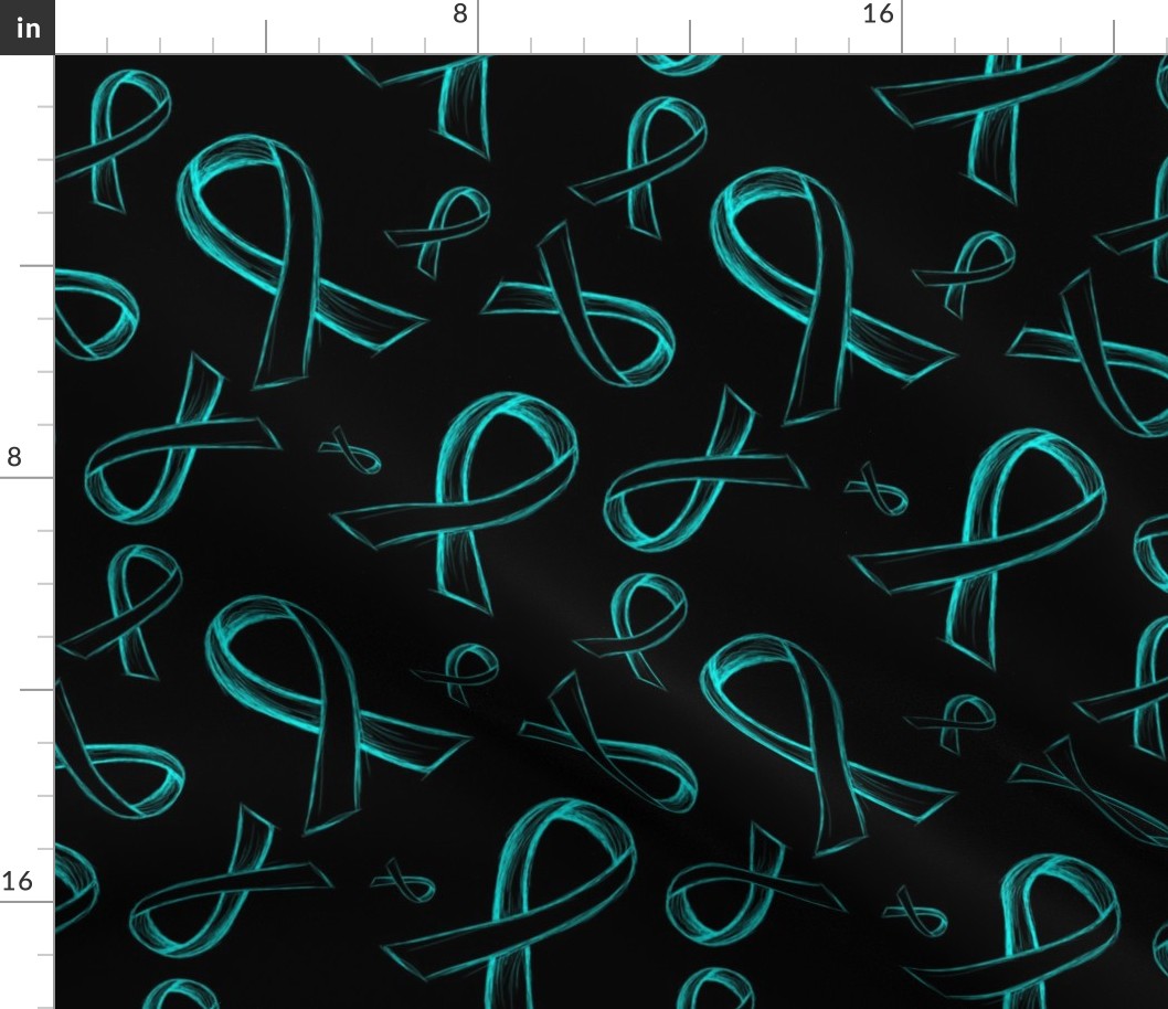 Teal Ribbon-B