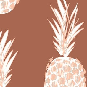 jumbo sketchy pineapple_clay white and peach