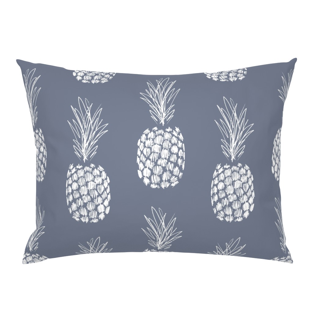 jumbo sketchy pineapple_slate and white