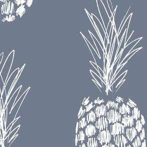 jumbo sketchy pineapple_slate and white