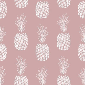 medium sketchy pineapple_mauve and white