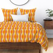 Mod Stripes Orange - Waves