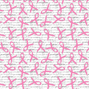 you never fight alone pink ribbons large scale