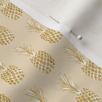 small sketchy pineapple_sand white and gold