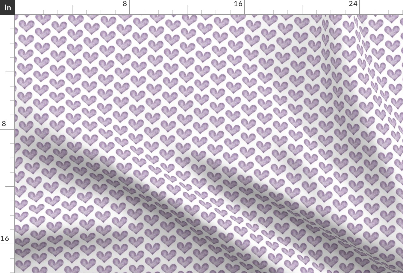 water color heart purple