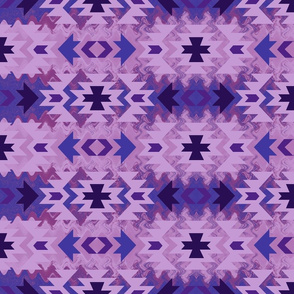 Stripe Sawtooth Combo Purples