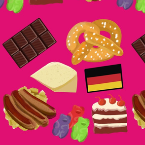 German Foods Hot Pink Large