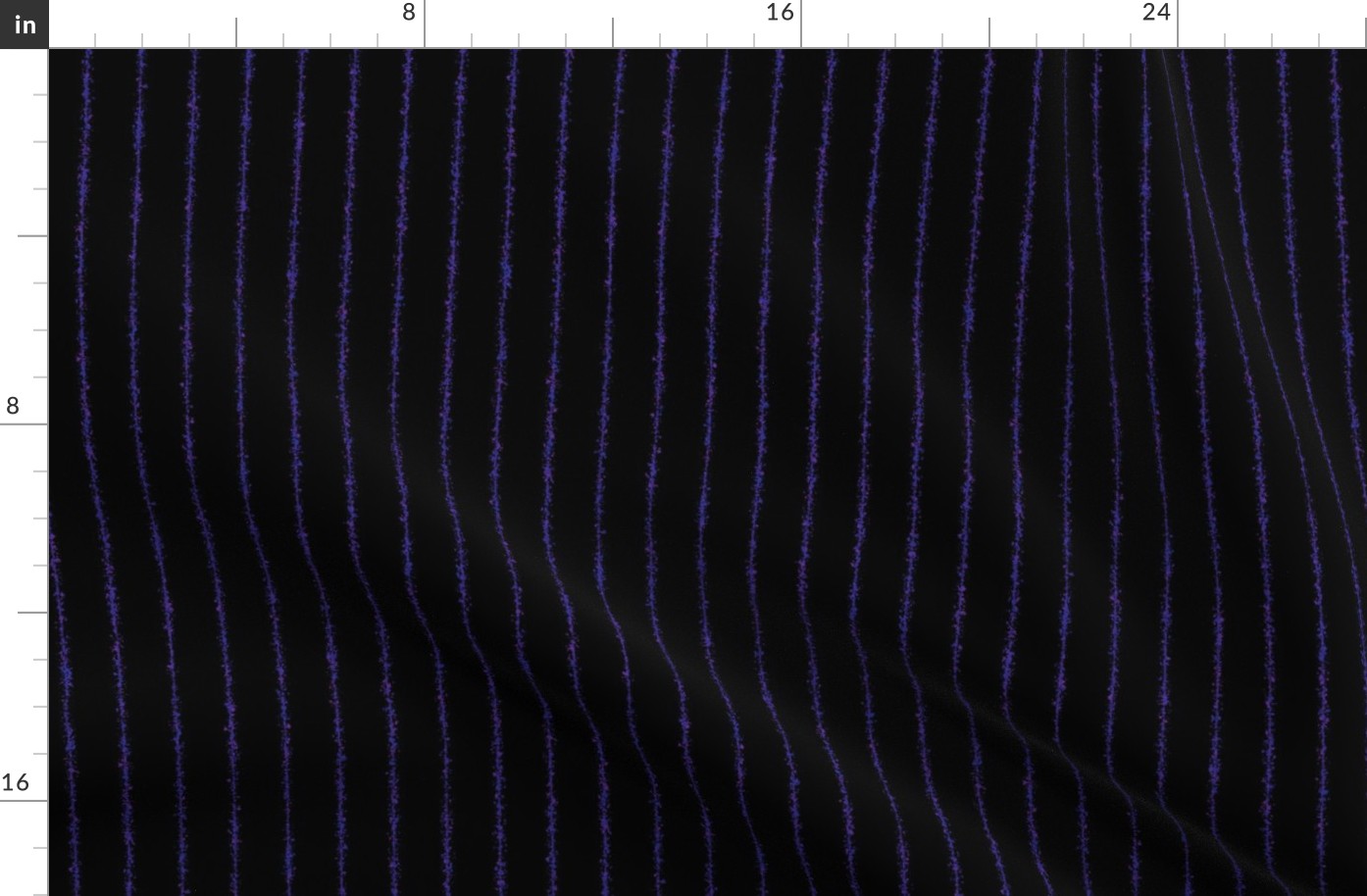 Splatter Pinstripe: Purple + Black