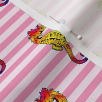 Seahorse Pink Stripe Small