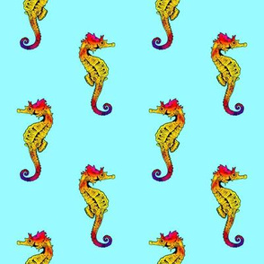 Seahorse Light Blue Small