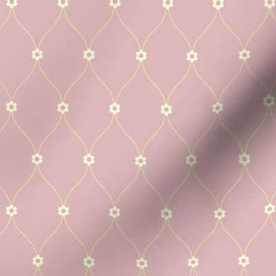 Rococo grid pink