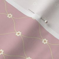 Rococo grid pink