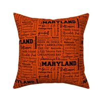 Maryland cities, orange