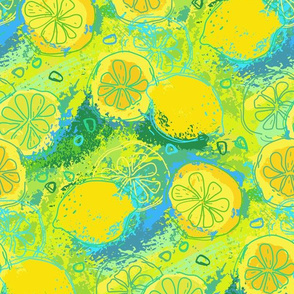 Lemons vivid green