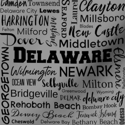 Delaware cities, gray