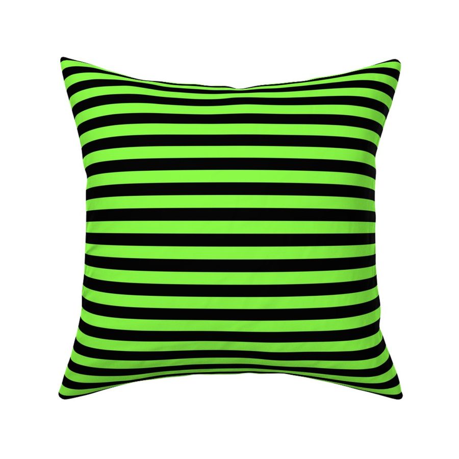 Lime Green and Black Stripe