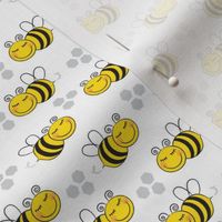 tiny bees and hexagons