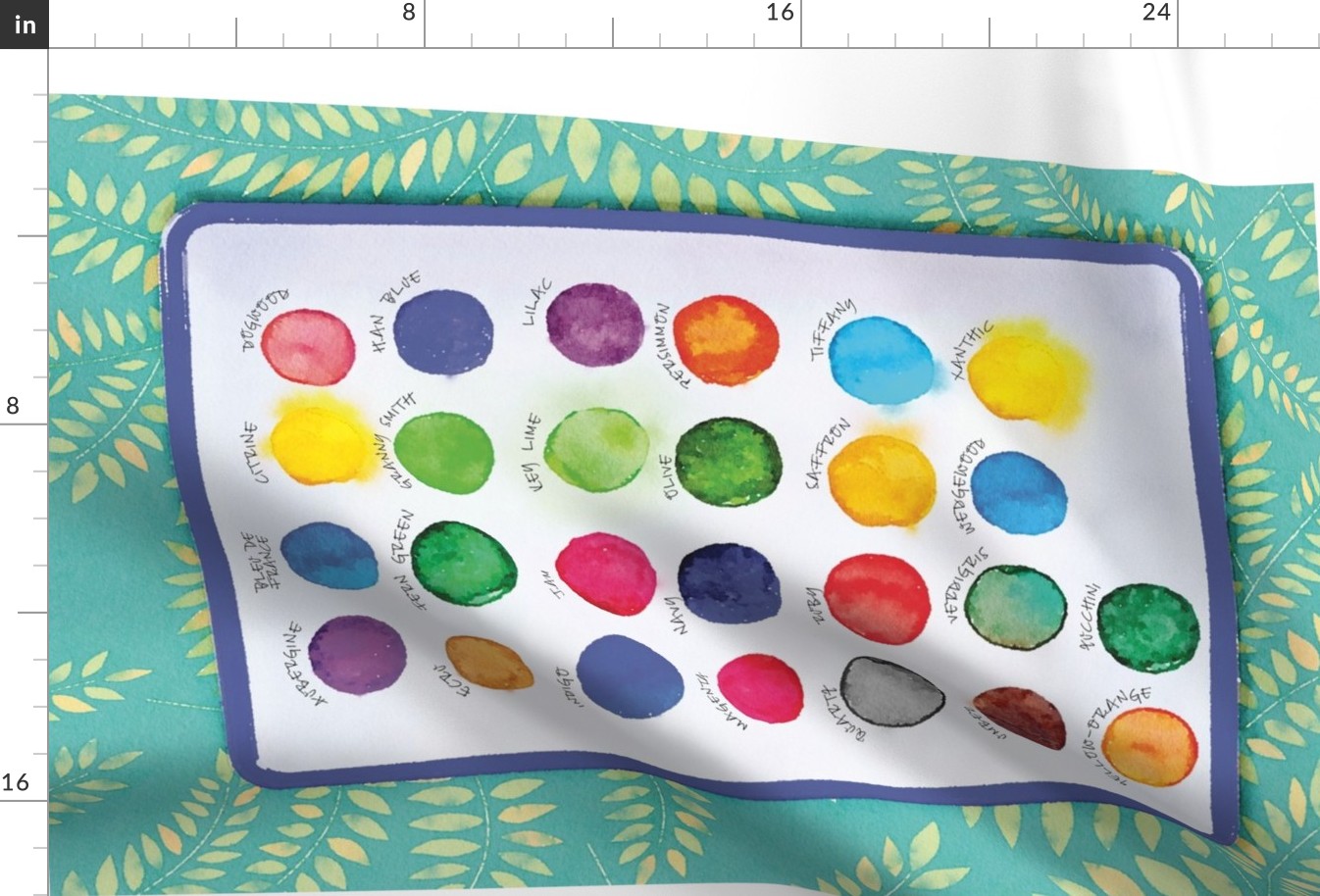 art palette tea towel