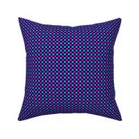 Vibrant Purple Blue Checkered