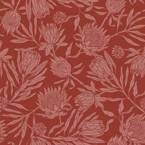 Natura Floral - Dusty Red
