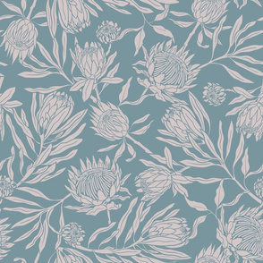 Natura Floral - Dusty Blue