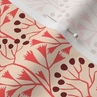 Peachy vintage flowerpattern