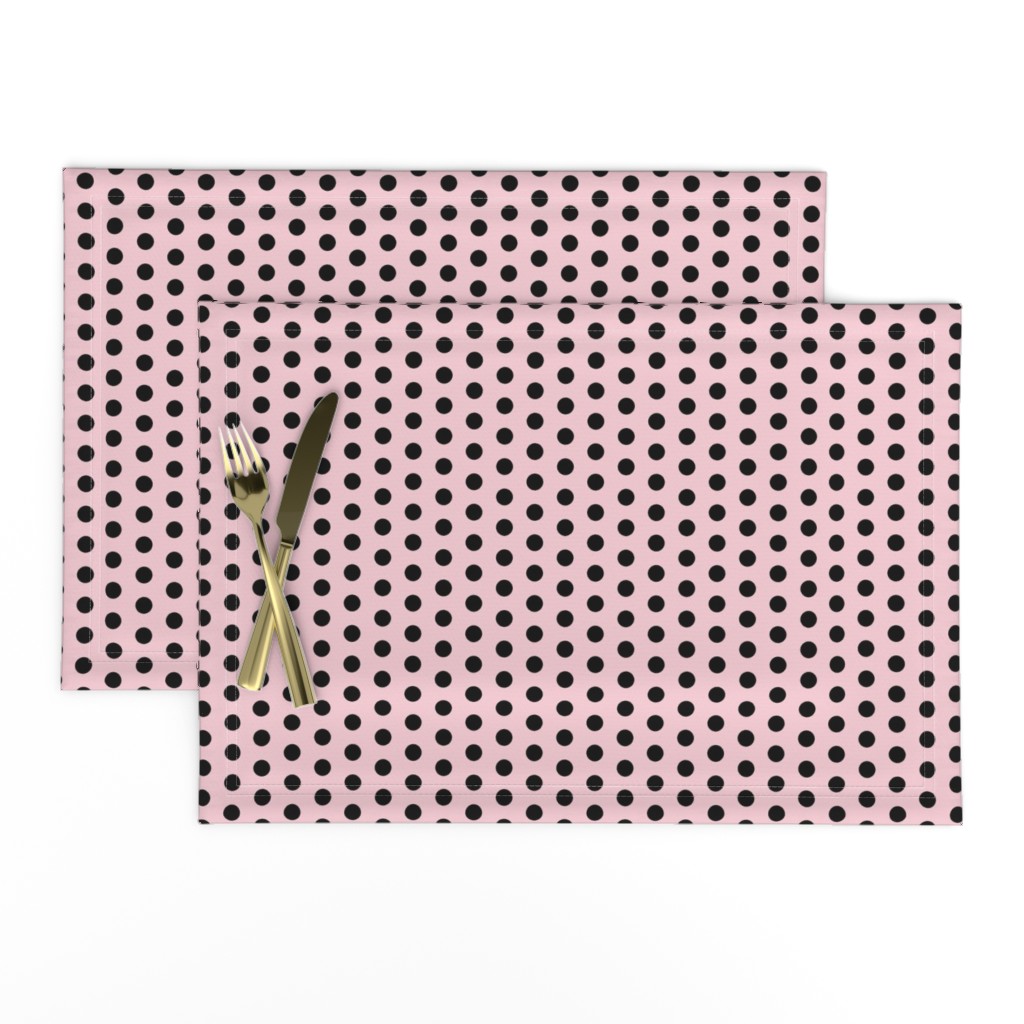 Pink And Black Polka Dot