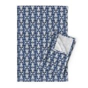 Mythos - Nautical Octopus Damask Blue Small Scale