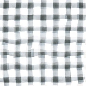 Checkered Windowpane in Smokey Gray