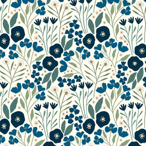 Fiona floral (light navy) (small scale)